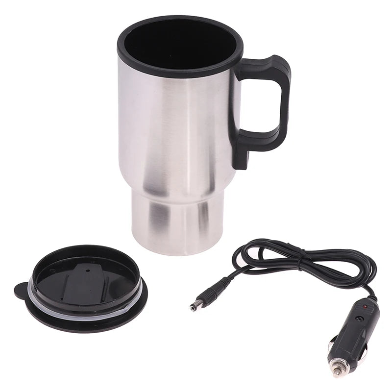 Taza calefactora para vehículo de acero inoxidable