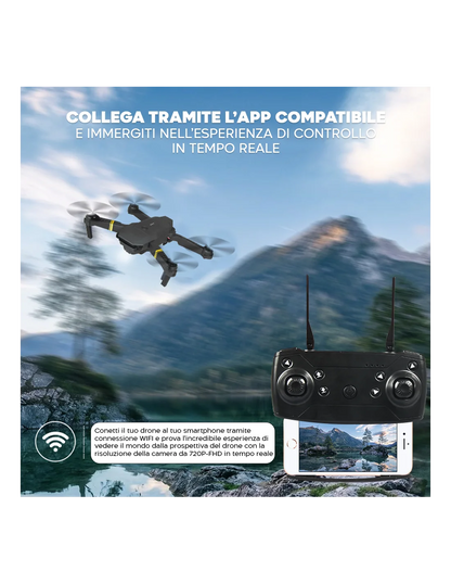 Mini dron cuadricóptero de 1080p HD