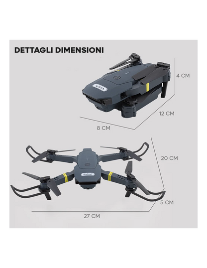 Mini dron cuadricóptero de 1080p HD