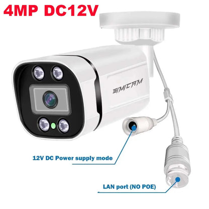 Cámara de videovigilancia Poe 4K/Visión nocturna