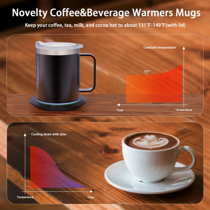 Taza de café autocalentable - Taza calentada eléctrica USB