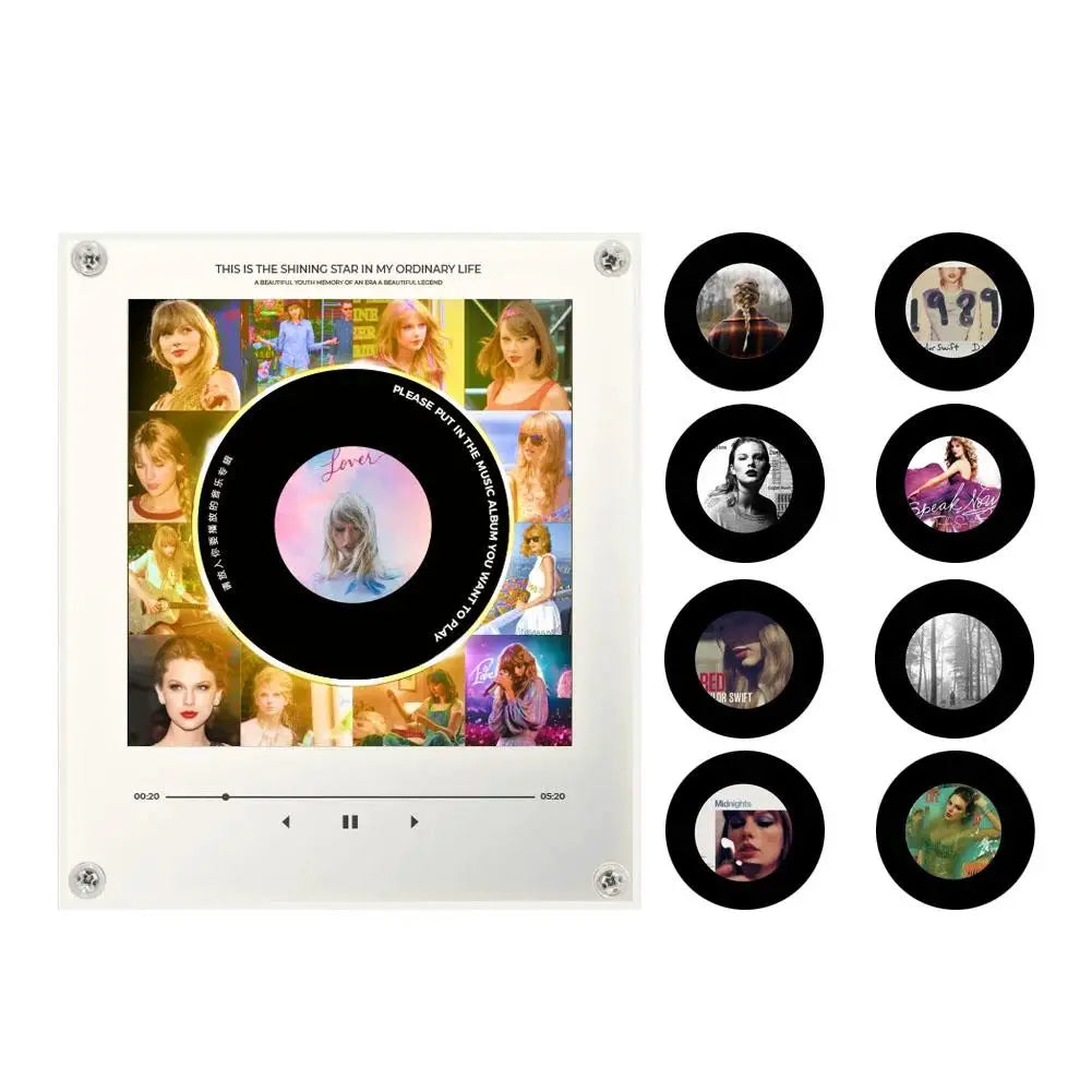 Acrylic Rotary Disc Machine Vinyls Music Player