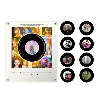 Acrylic Rotary Disc Machine Vinyls Music Player