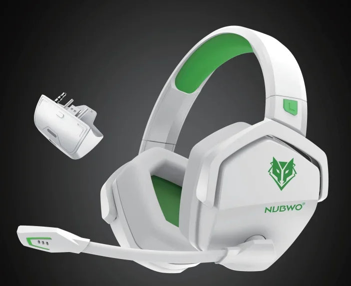 NUBWO G06 Dual Wireless Gaming Headphones 2.4GHz Bluetooth 5.3 Headsets Gamer with Microphone for PS5, PS4, PC, Mobile, Switch