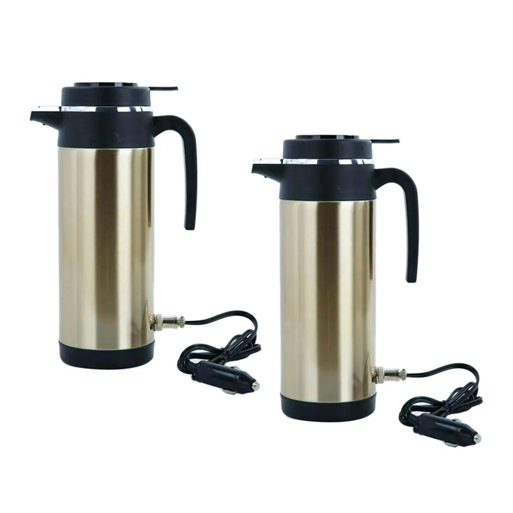 1200ml Car Cup with Charger Electric Kettle Portable Travel Thermo Bottle for Hot Cold Drinks