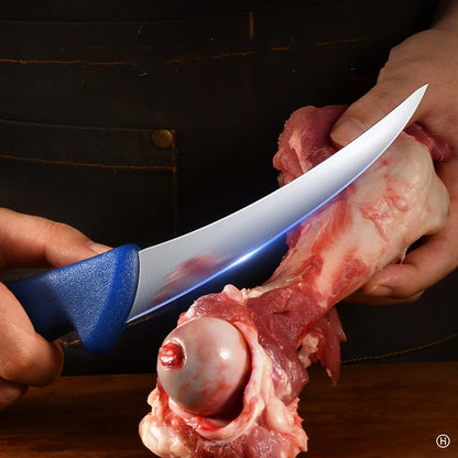 Juego de cuchillos deshuesados de 1 a 4 piezas: cuchillos de cocina de acero inoxidable, cuchillos de carnicero afilados, cuchillos para cortar en la cocina, cuchillos de chef
