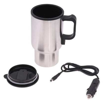 Taza calefactora para vehículo de acero inoxidable