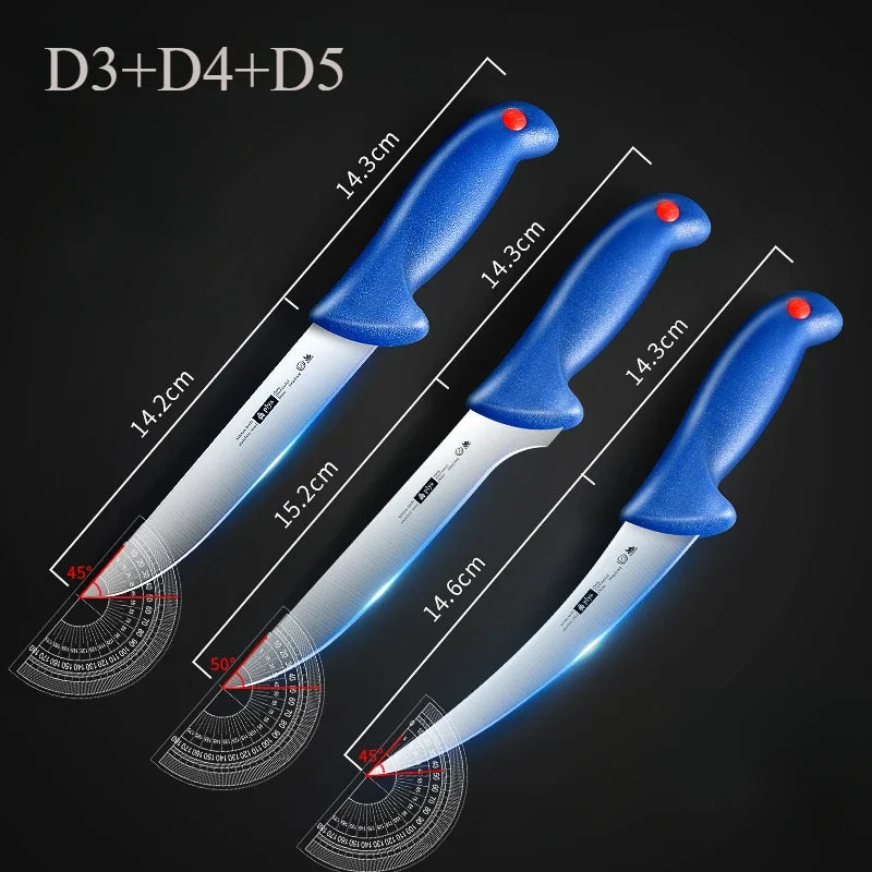 Juego de cuchillos deshuesados de 1 a 4 piezas: cuchillos de cocina de acero inoxidable, cuchillos de carnicero afilados, cuchillos para cortar en la cocina, cuchillos de chef