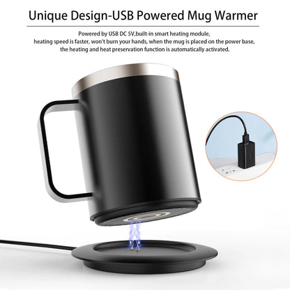 Taza de café autocalentable - Taza calentada eléctrica USB
