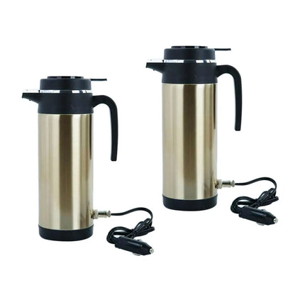 1200ml Car Cup with Charger Electric Kettle Portable Travel Thermo Bottle for Hot Cold Drinks