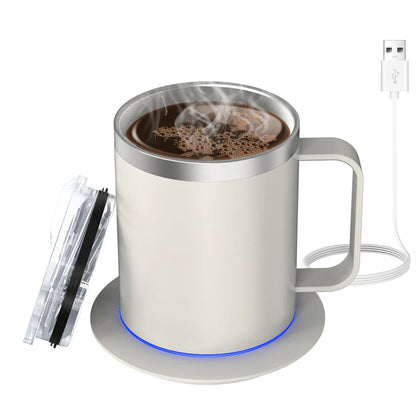Taza de café autocalentable - Taza calentada eléctrica USB