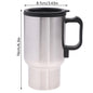 Taza calefactora para vehículo de acero inoxidable