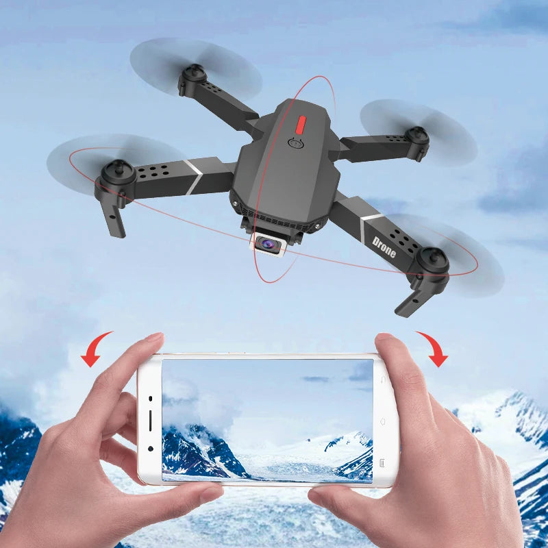 dron aéreo E88 Transmisión en tiempo real con cámara dual Retención de altitud de flujo óptico 2026