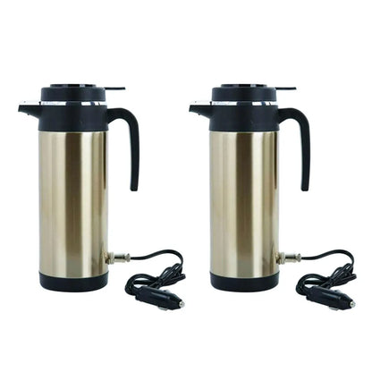 1200ml Car Cup with Charger Electric Kettle Portable Travel Thermo Bottle for Hot Cold Drinks