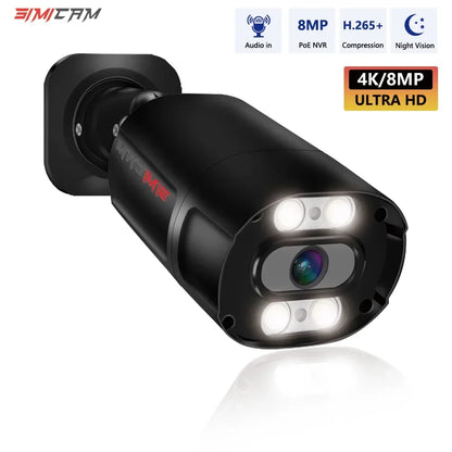 Cámara IP PoE CCTV Ultra HD 4K