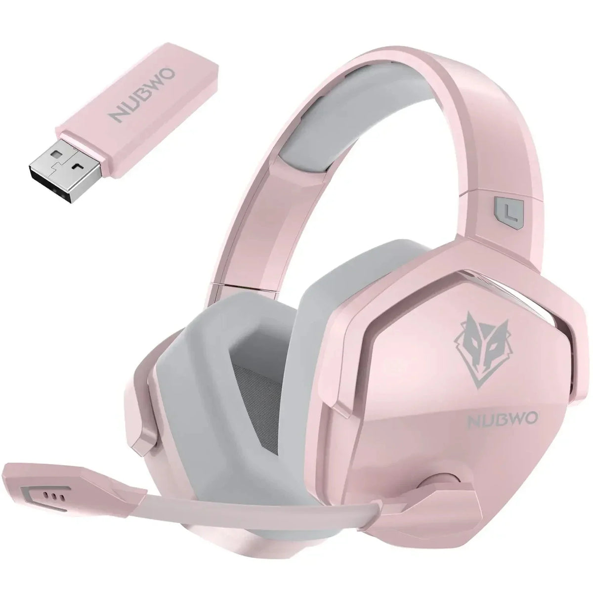 NUBWO G06 Dual Wireless Gaming Headphones 2.4GHz Bluetooth 5.3 Headsets Gamer with Microphone for PS5, PS4, PC, Mobile, Switch