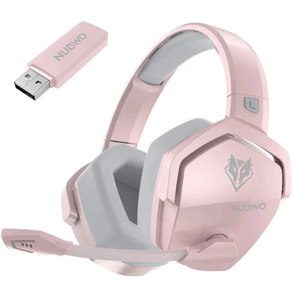 NUBWO G06 Dual Wireless Gaming Headphones 2.4GHz Bluetooth 5.3 Headsets Gamer with Microphone for PS5, PS4, PC, Mobile, Switch