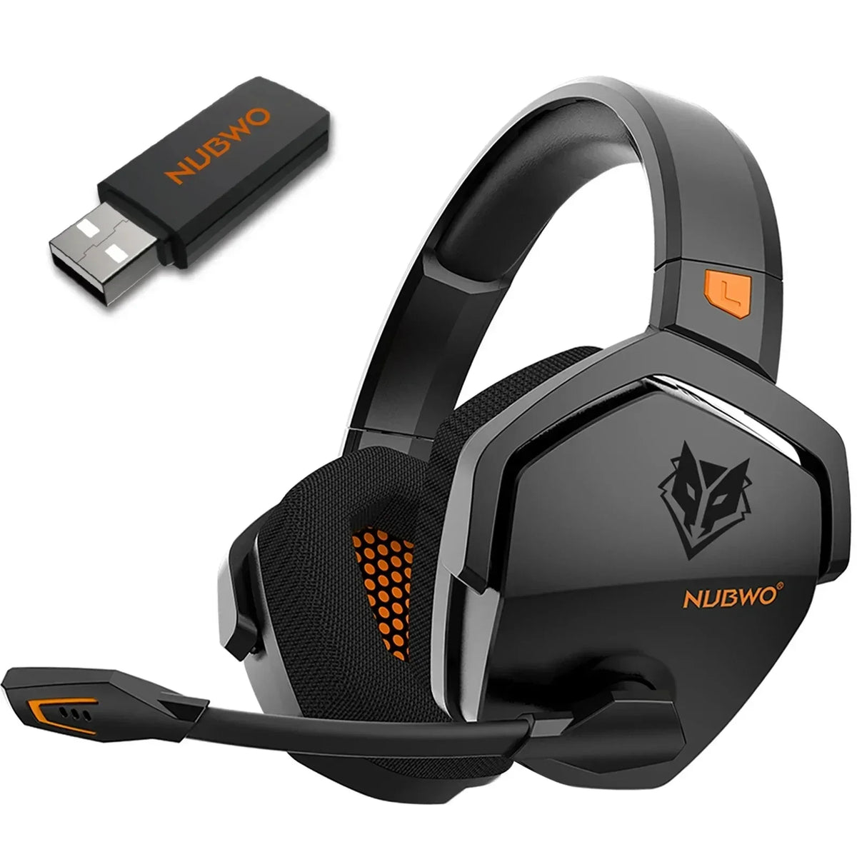 NUBWO G06 Dual Wireless Gaming Headphones 2.4GHz Bluetooth 5.3 Headsets Gamer with Microphone for PS5, PS4, PC, Mobile, Switch