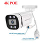 4K Poe Video Surveillance Camera Ip Onvif Audio 48V POE/DC 12V 4MP/5MP/8MP Night Vision Bullet Waterproof Security Camera for NV