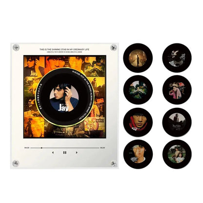 Acrylic Rotary Disc Machine Vinyls Music Player