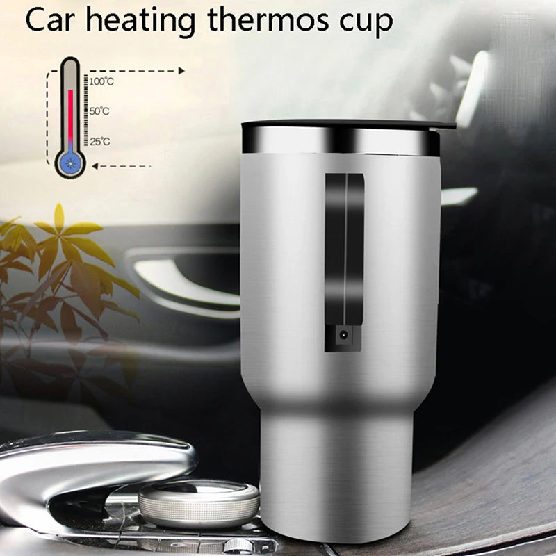 Taza calefactora para vehículo de acero inoxidable