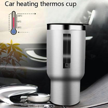 Taza calefactora para vehículo de acero inoxidable